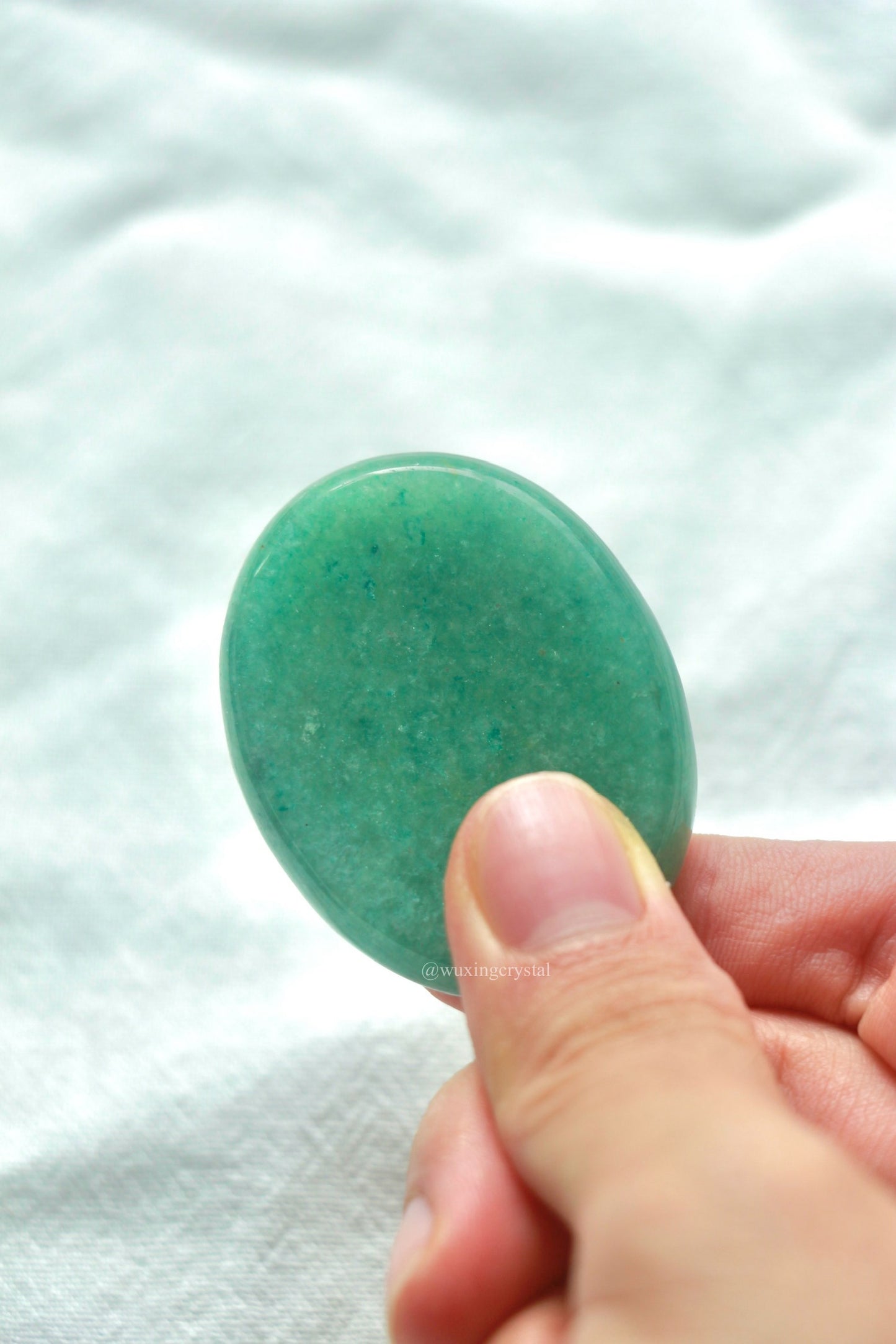 Green Aventurine Worry Stone: Embrace Abundance and Tranquility