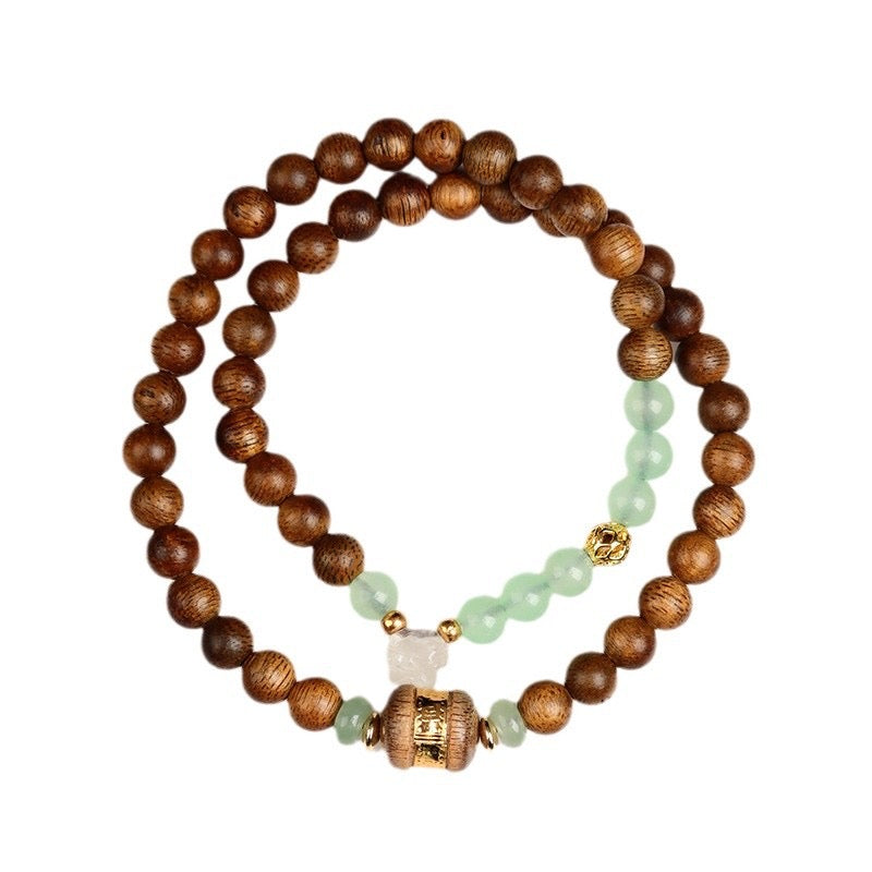 Forest Memory Keeper - Kalimantan Agarwood Double Circle Bracelet