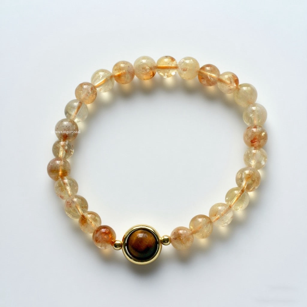 Tiger Eye & Citrine Healing Bracelet
