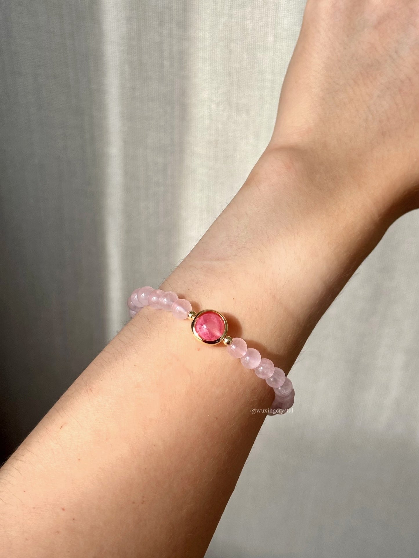Rose Quartz & Rhodonite Bracelet