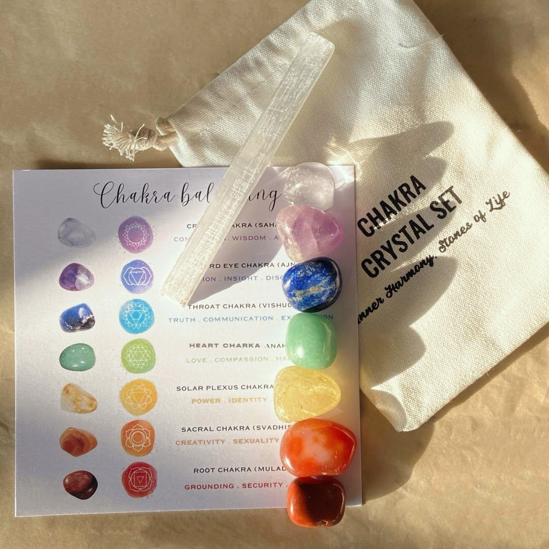 Chakra Healing Stone Set