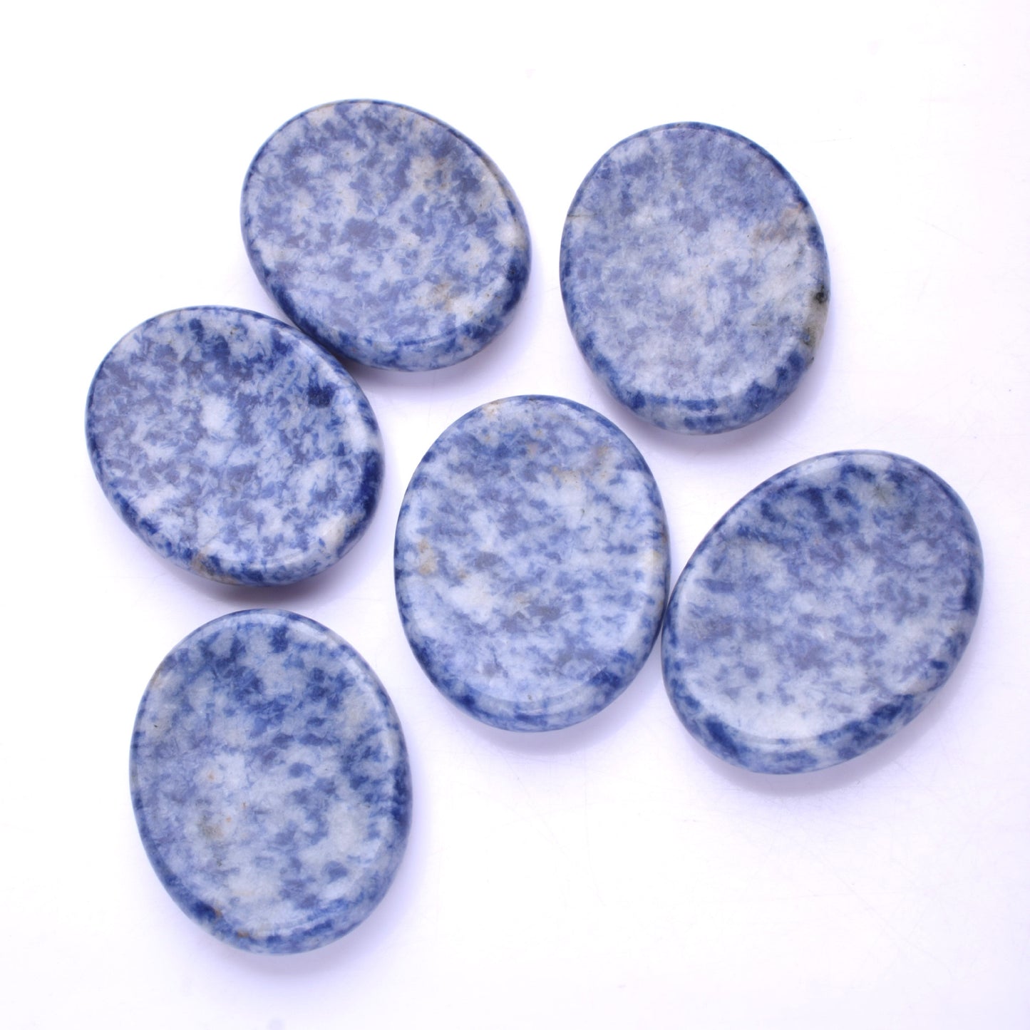 Blue Spot Jasper Worry Stone: A Touch of Serenity and Balance