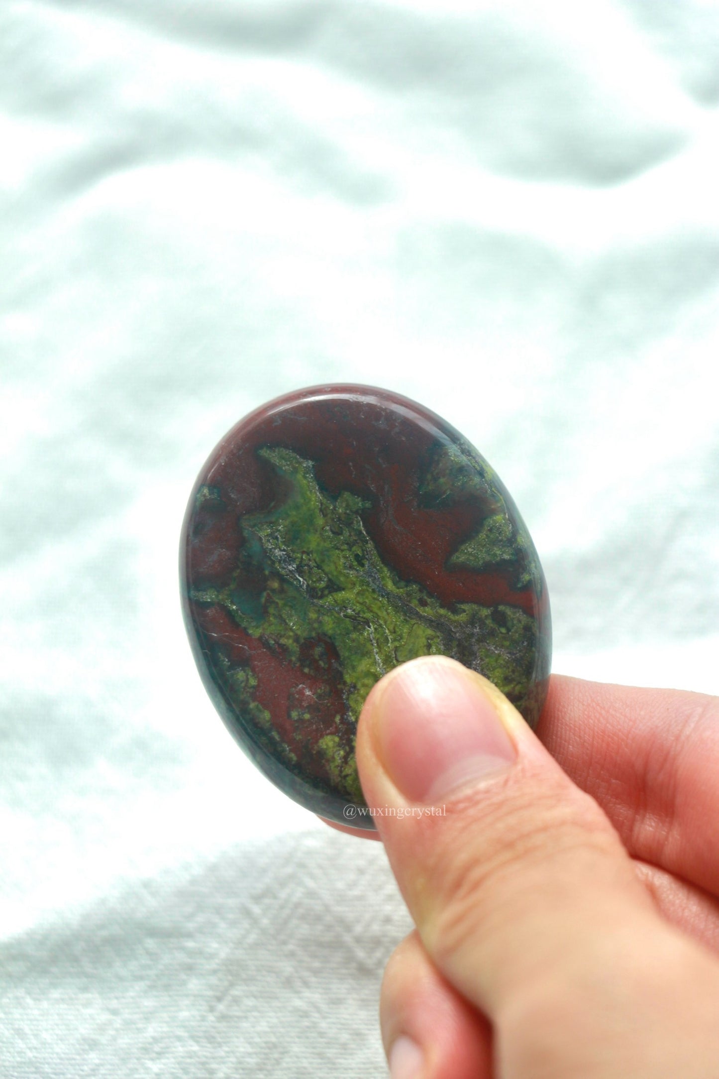 Dragon Blood Stone Worry Stone: Embrace Vitality and Strength