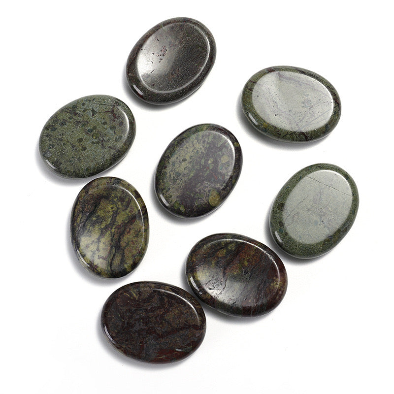 Dragon Blood Stone Worry Stone: Embrace Vitality and Strength