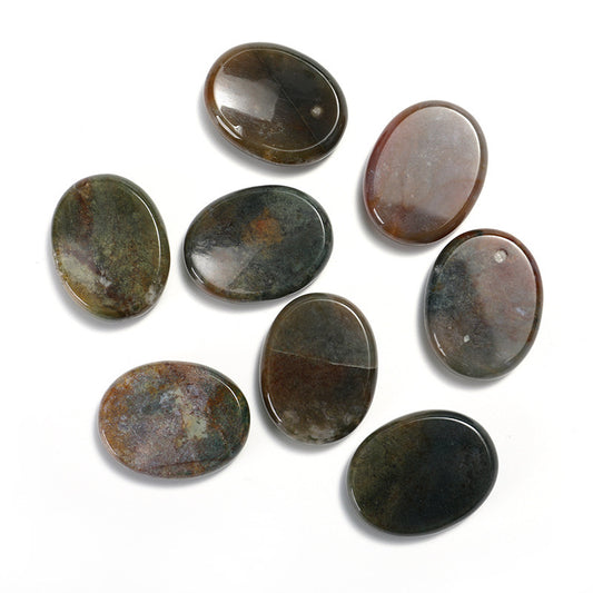 Indian Agate Worry Stone: Embrace Stability and Grounding