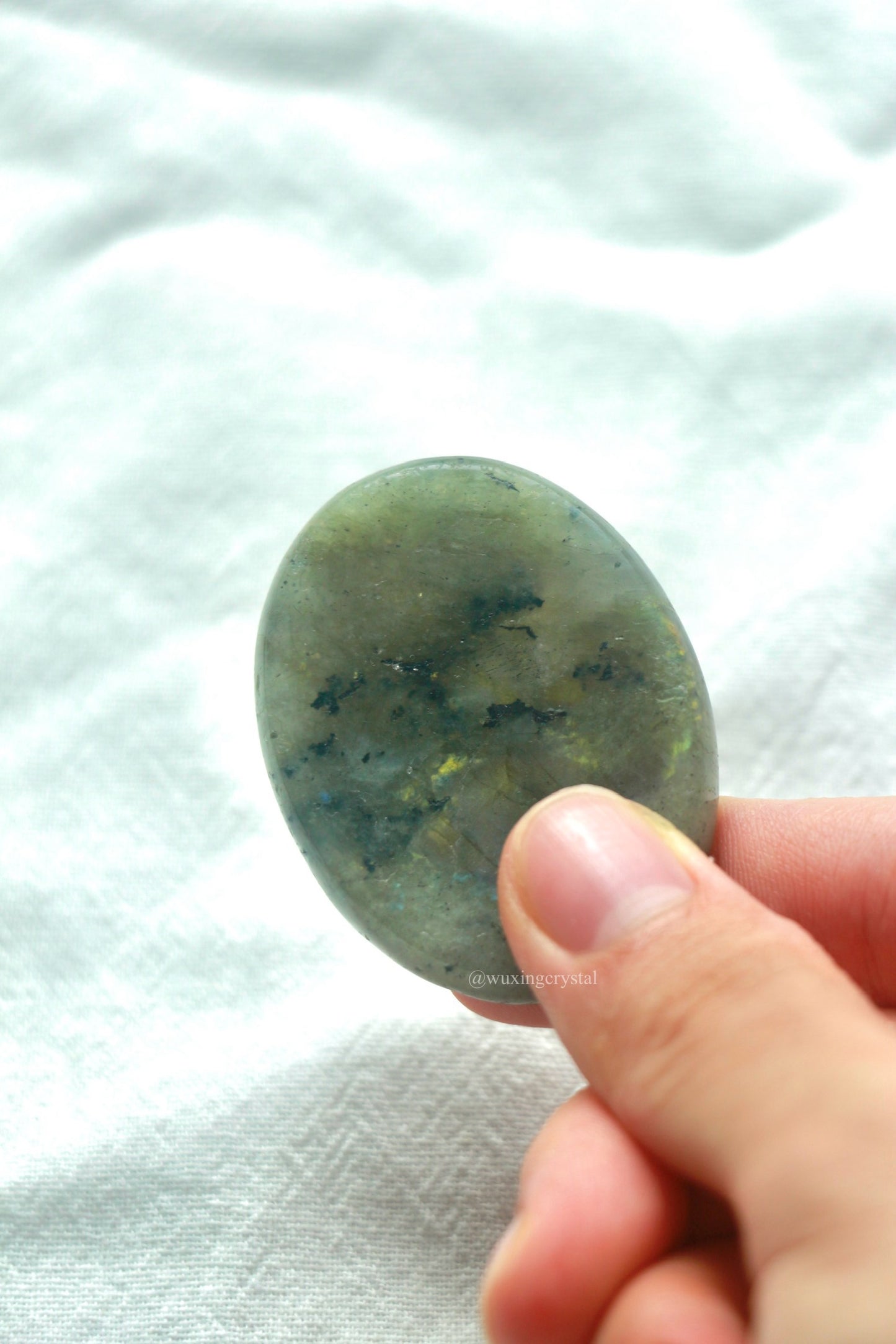 Labradorite Worry Stone: Embrace Transformation and Intuition