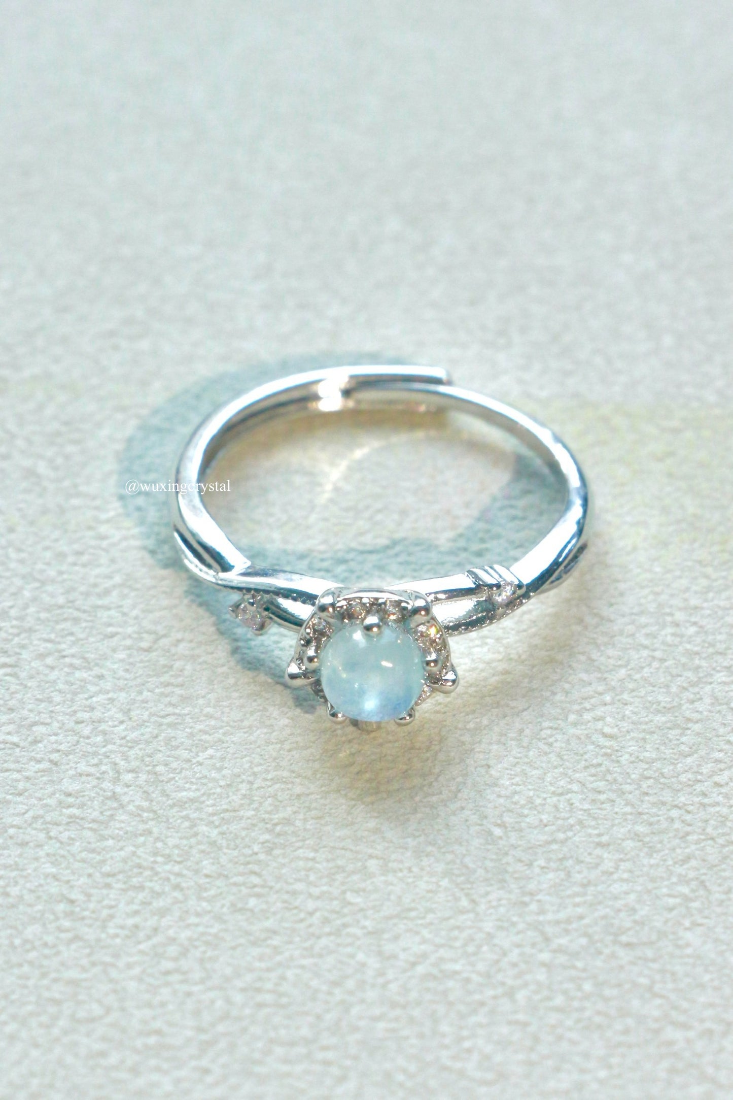 Natural Crystal Adjustable Ring — 6 Gemstone Options