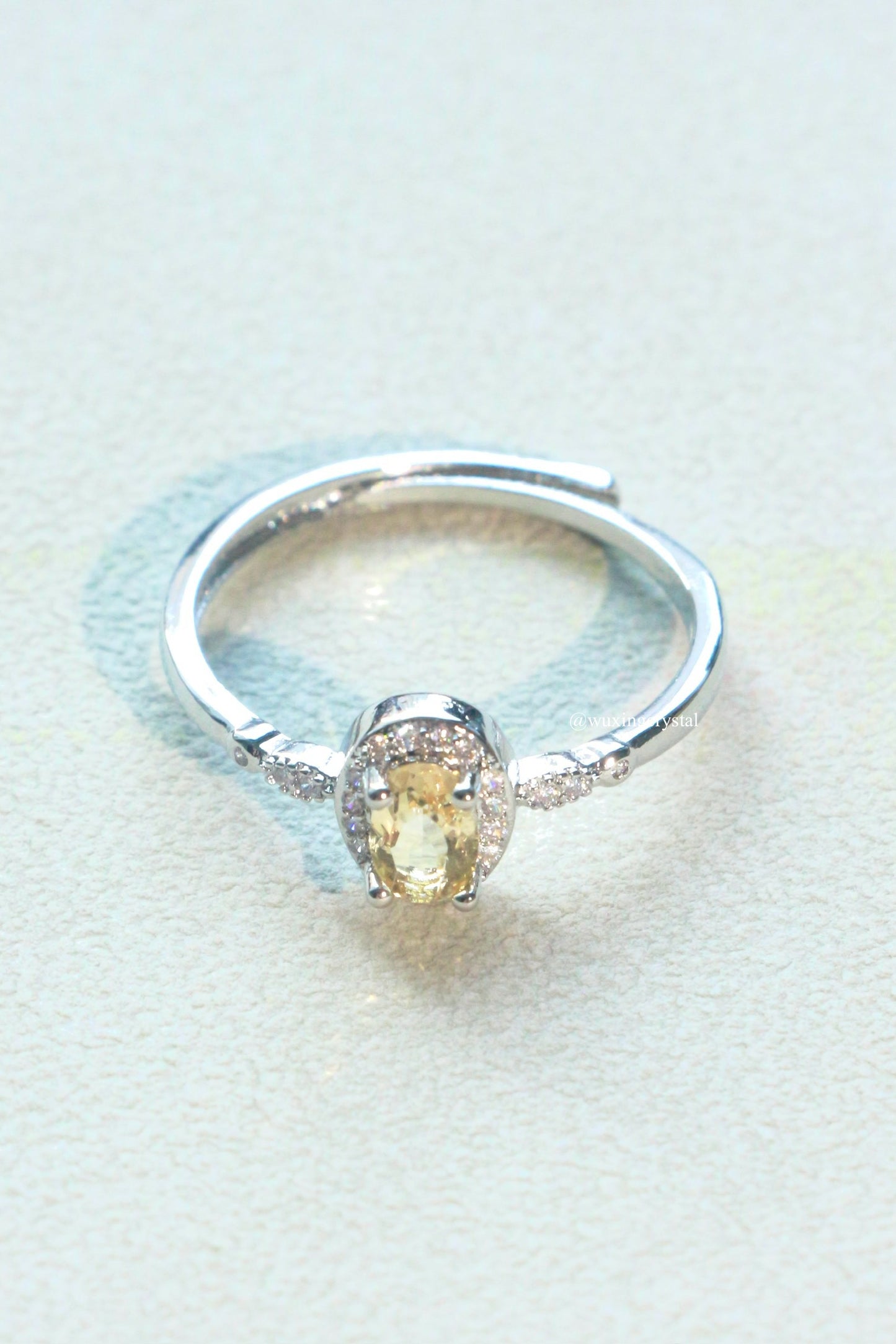 Natural Crystal Adjustable Ring — 6 Gemstone Options