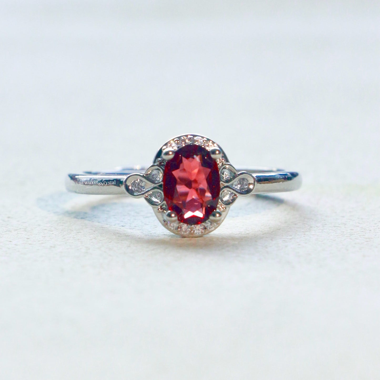 Natural Crystal Adjustable Ring — 6 Gemstone Options