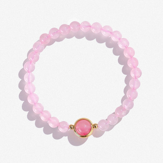 Rose Quartz & Rhodonite Bracelet
