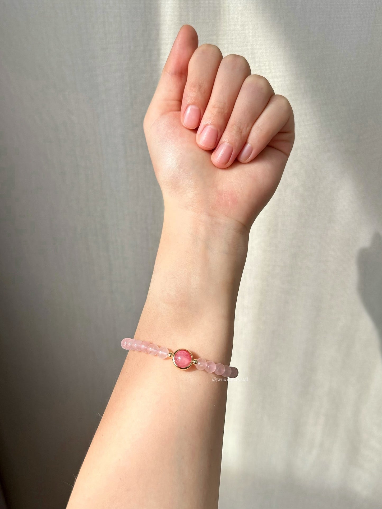 Rose Quartz & Rhodonite Bracelet