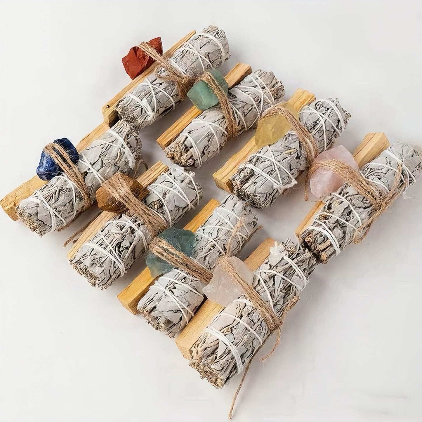 White Sage & Palo Santo & Raw Stone Cleansing Set