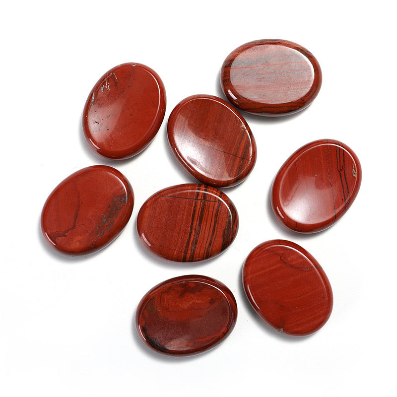 Red Jasper Worry Stone: Embrace Strength and Vitality
