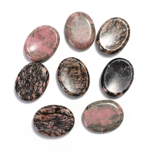 Rhodonite Worry Stone: Embrace Healing and Compassion
