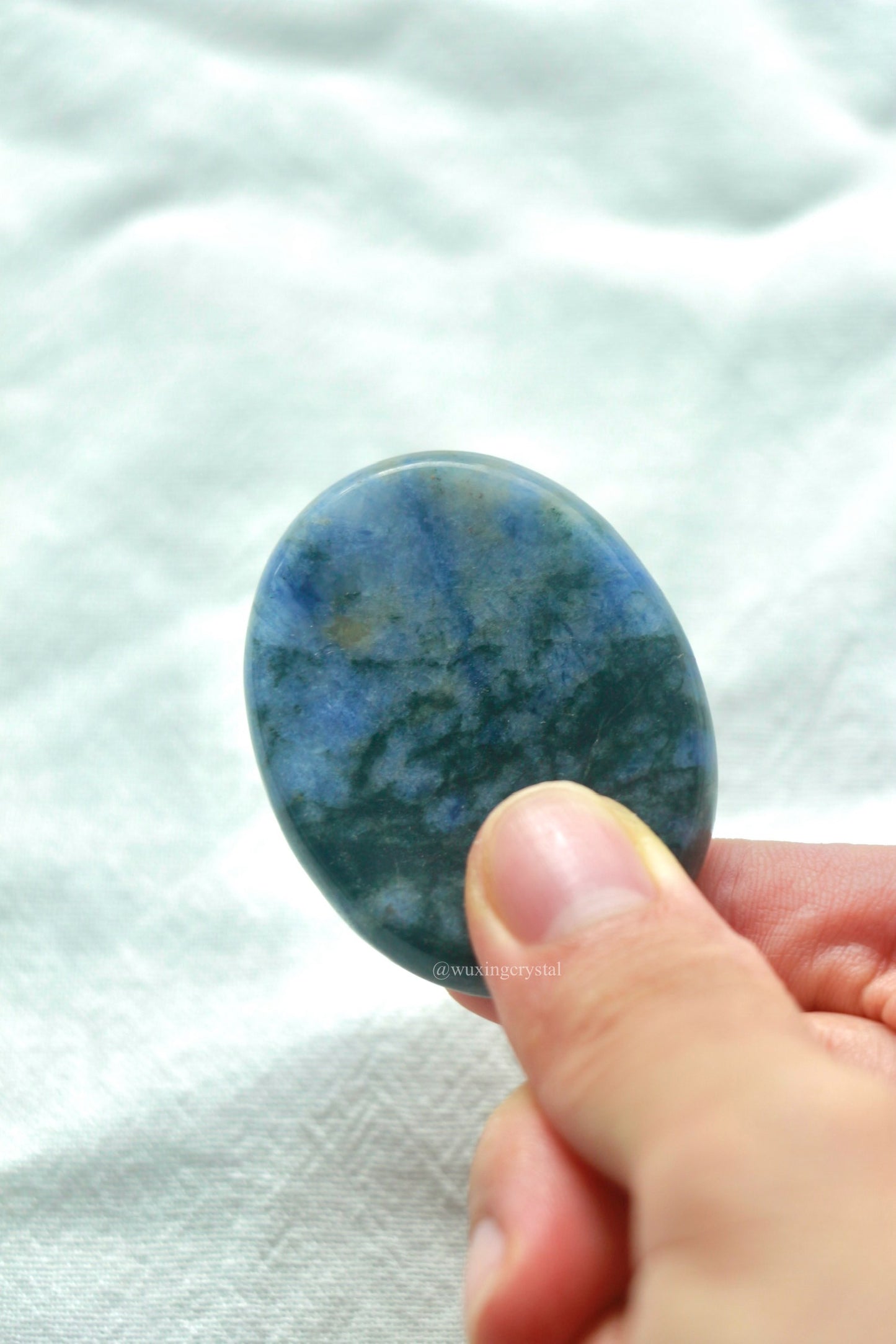 Sodalite Worry Stone: Your Quirky Companion for Calm