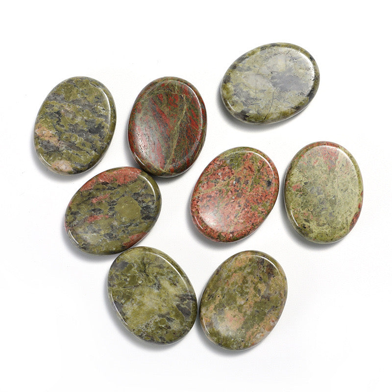 Unakite Worry Stone: Embrace Healing and Balance