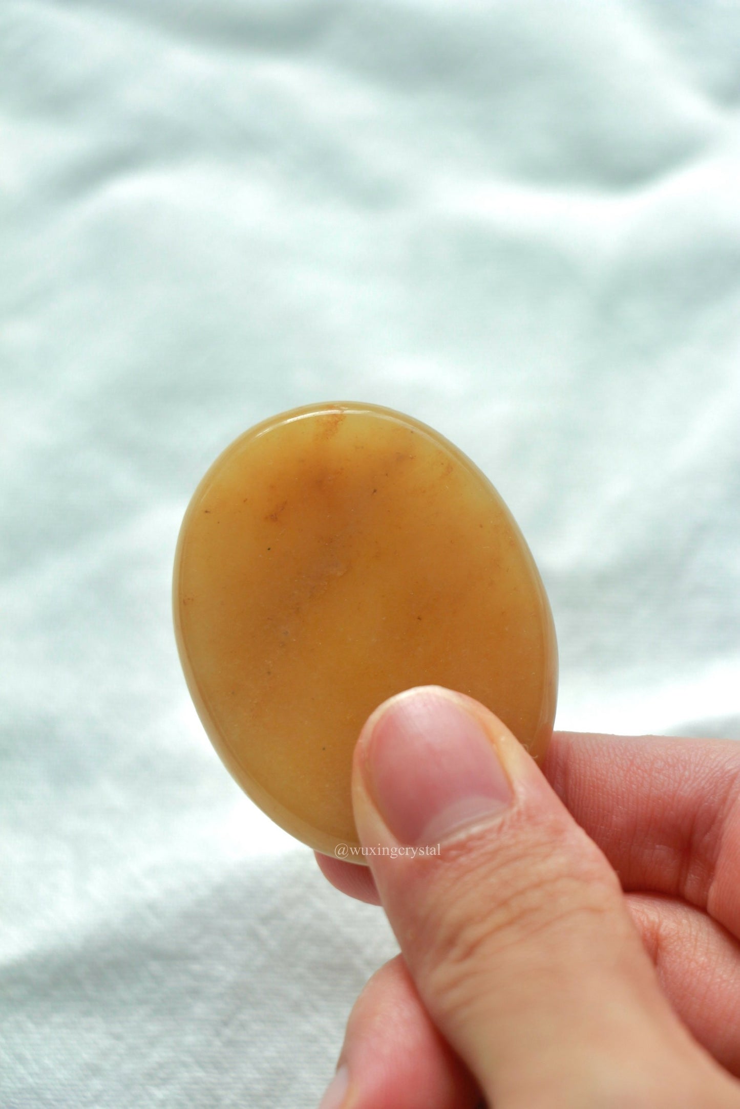 Yellow Calcite Worry Stone: Embrace Joy and Confidence