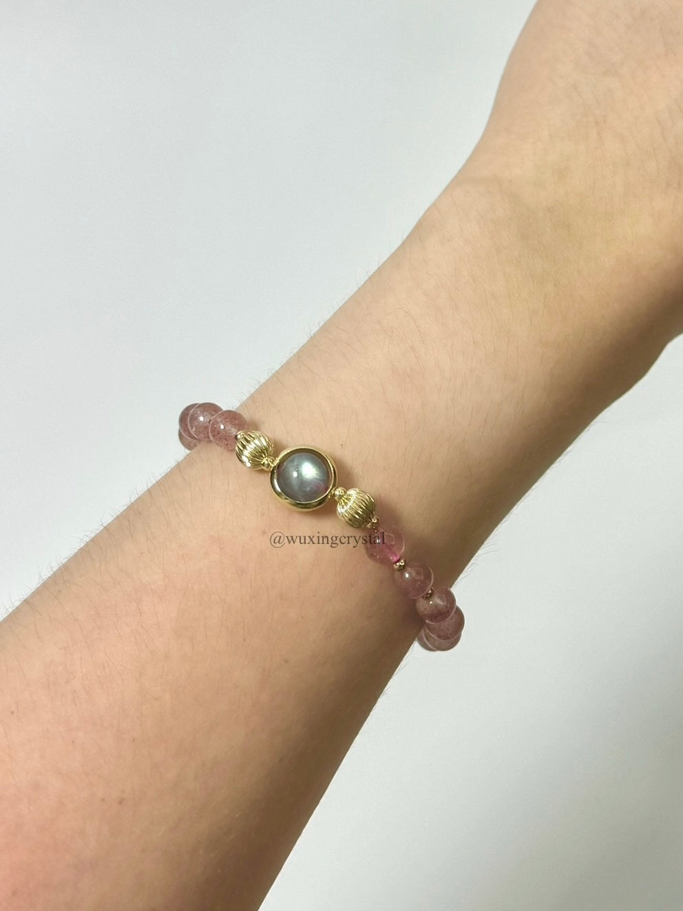 “Maiden’s Heart” Strawberry Quartz Bracelet