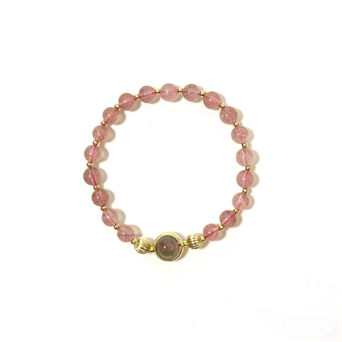“Maiden’s Heart” Strawberry Quartz Bracelet